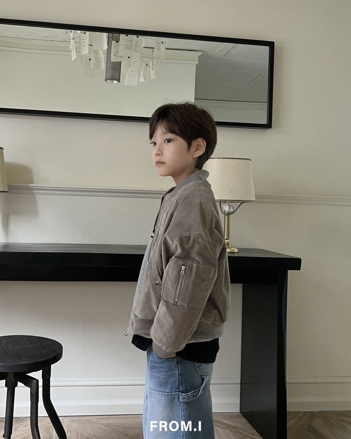 From I - Korean Children Fashion - #kidsstore - Swede Bomber Jacket - 8