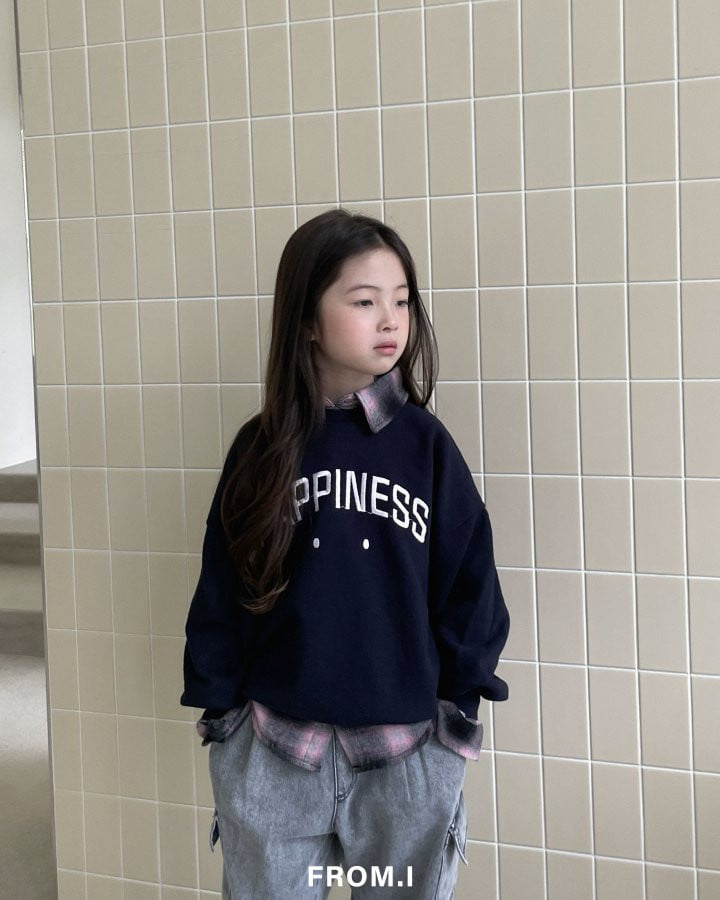 From I - Korean Children Fashion - #littlefashionista - Happiness Sweatshirts - 7