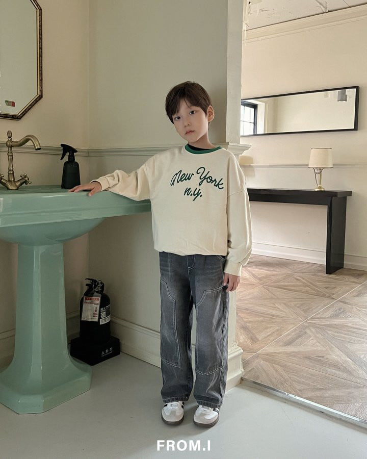 From I - Korean Children Fashion - #magicofchildhood - New York Embroidery Sweatshirts - 7