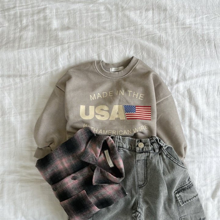 From I - Korean Children Fashion - #minifashionista - USA Sweatshirts - 11