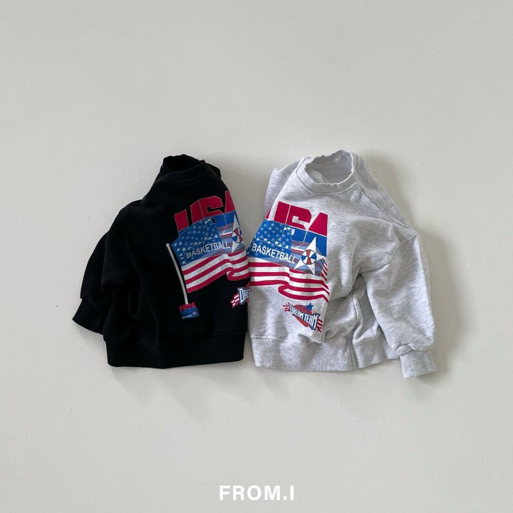 From I - Korean Children Fashion - #prettylittlegirls - Flag Sweatshirts