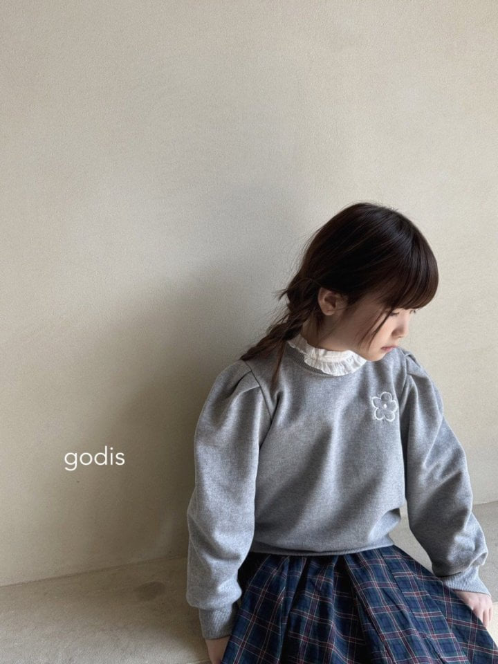 Godis - Korean Children Fashion - #Kfashion4kids - Flower Pintuck Sweatshirts - 12