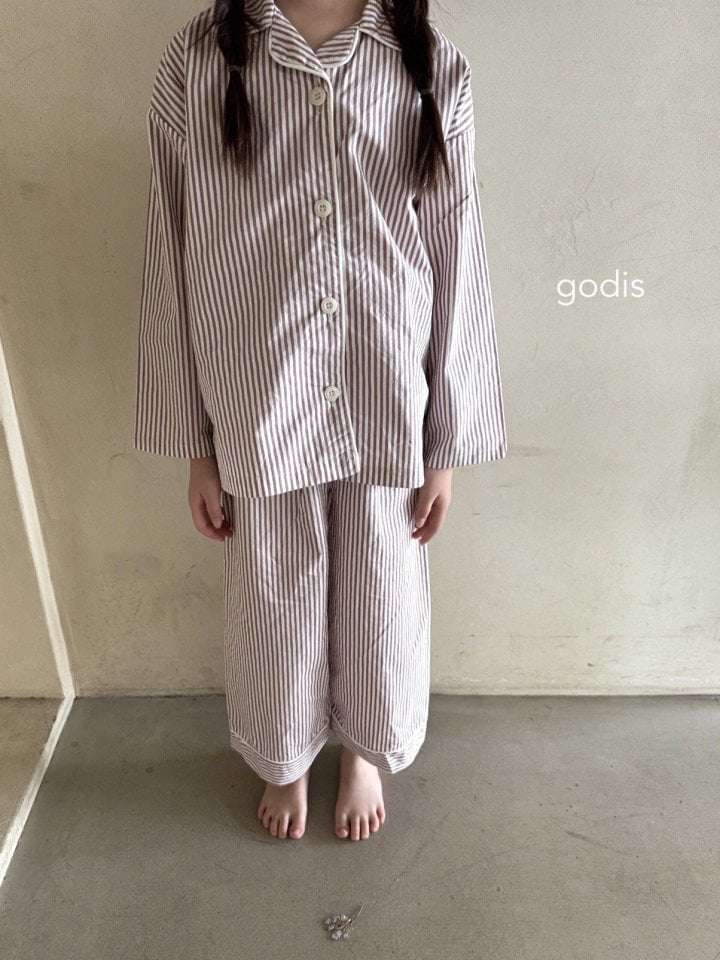 Godis - Korean Children Fashion - #kidzfashiontrend - Simple Line Pajamas - 5