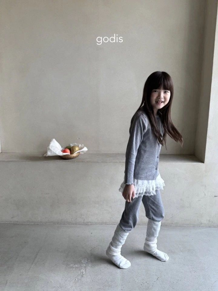 Godis - Korean Children Fashion - #littlefashionista - Eyelet Set-up - 2