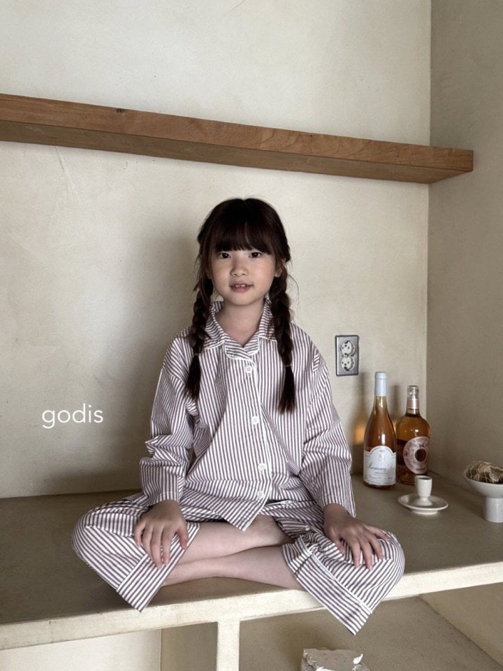 Godis - Korean Children Fashion - #magicofchildhood - Simple Line Pajamas - 8