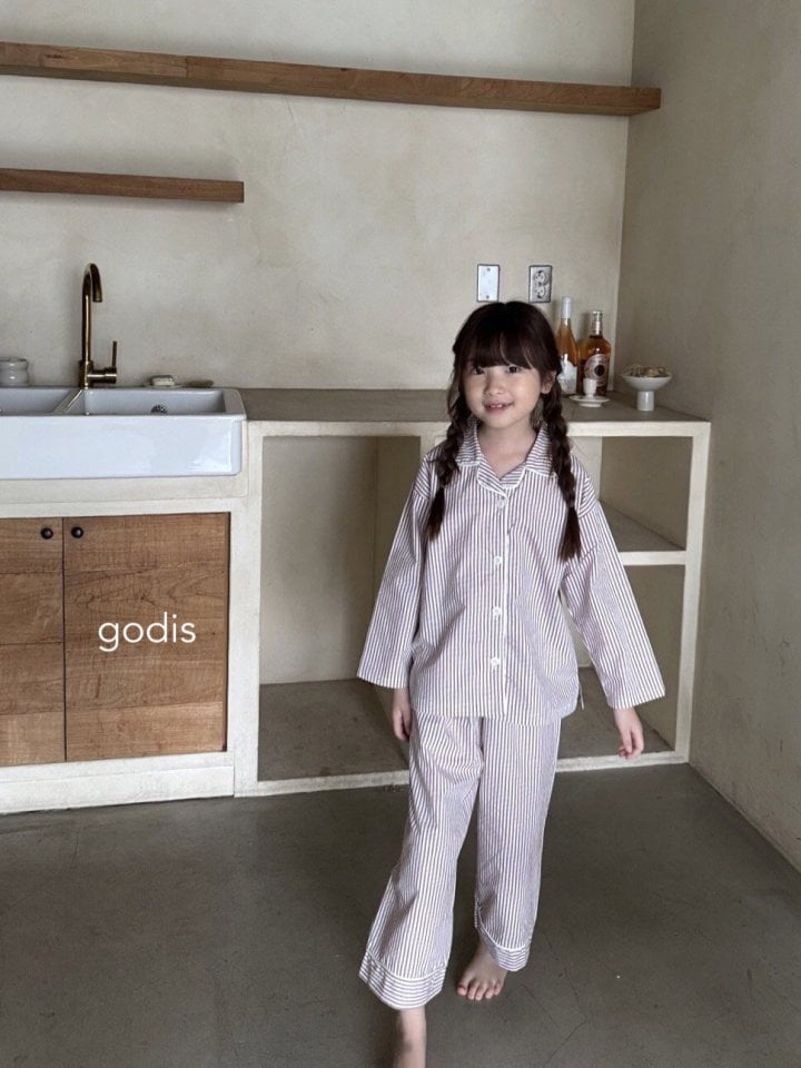 Godis - Korean Children Fashion - #prettylittlegirls - Simple Line Pajamas - 10