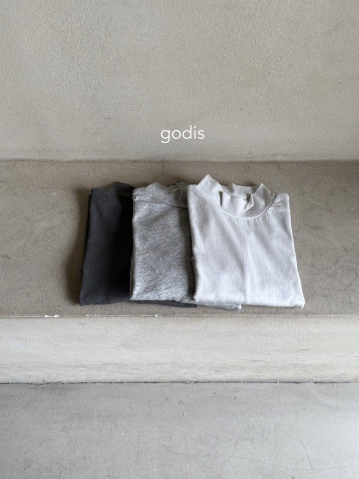 Godis - Korean Children Fashion - #todddlerfashion - Soft Half Turtleneck Tee - 3