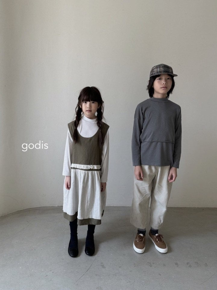 Godis - Korean Children Fashion - #todddlerfashion - Soft Half Turtleneck Tee - 4