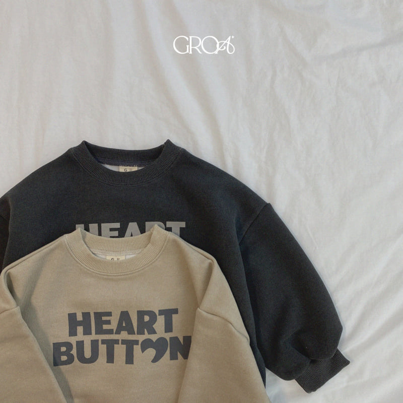 Groa - Korean Children Fashion - #childofig - Heart Pigment Sweatshirts - 6