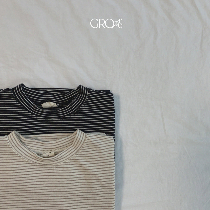 Groa - Korean Children Fashion - #childofig - Autumn Stripe Tee - 9