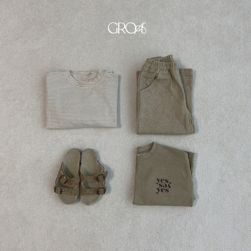 Groa - Korean Children Fashion - #childrensboutique - Autumn Stripe Tee - 11