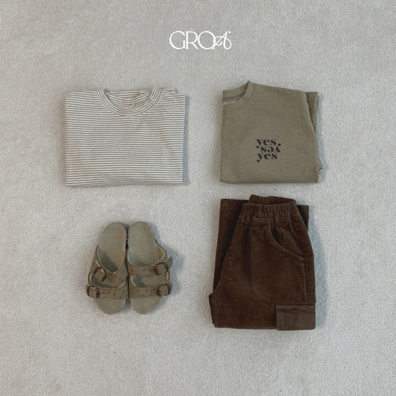 Groa - Korean Children Fashion - #designkidswear - Autumn Stripe Tee - 12