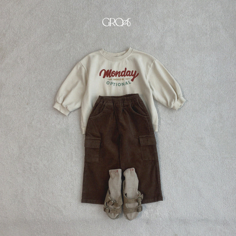 Groa - Korean Children Fashion - #fashionkids - Corduroy Cargo Pants - 11