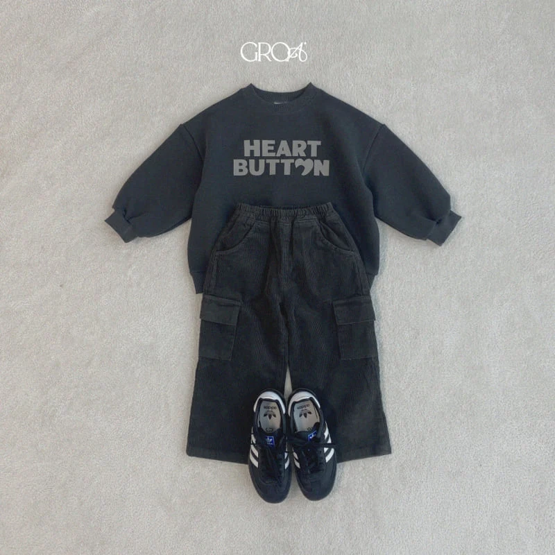 Groa - Korean Children Fashion - #kidsshorts - Heart Pigment Sweatshirts - 11