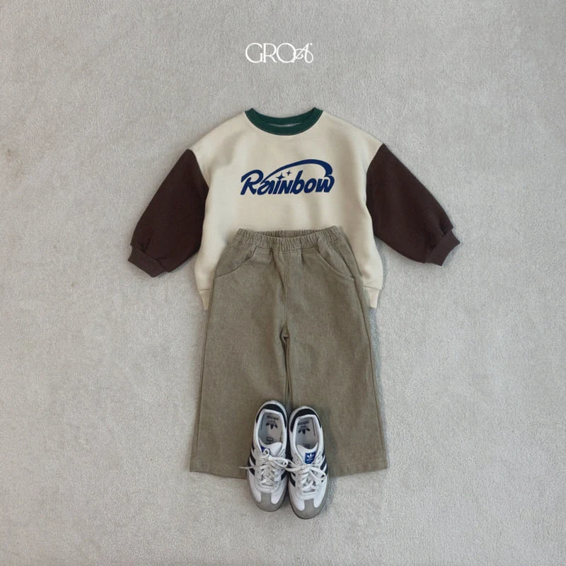 Groa - Korean Children Fashion - #littlefashionista - Rainbow Sweatshirts - 9