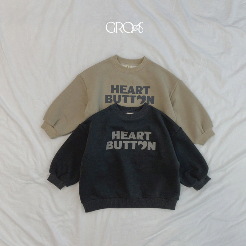 Groa - Korean Children Fashion - #minifashionista - Heart Pigment Sweatshirts