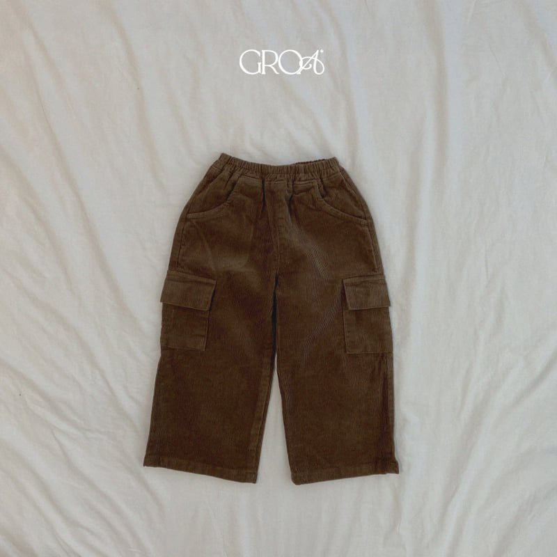 Groa - Korean Children Fashion - #magicofchildhood - Corduroy Cargo Pants - 4