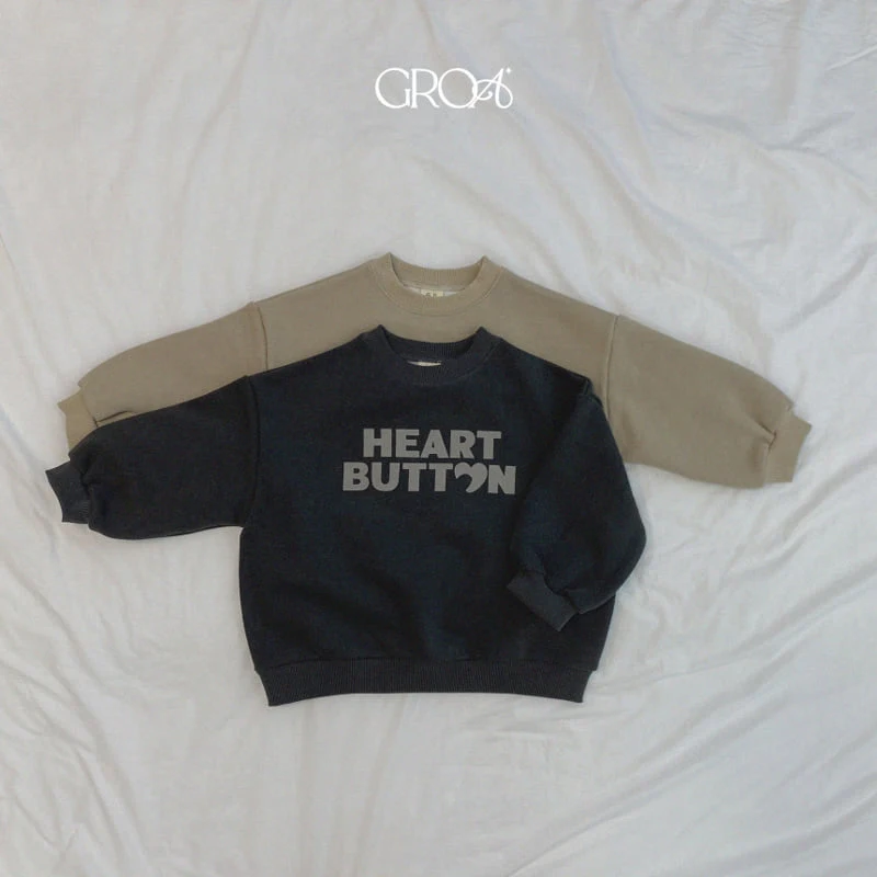 Groa - Korean Children Fashion - #prettylittlegirls - Heart Pigment Sweatshirts - 2