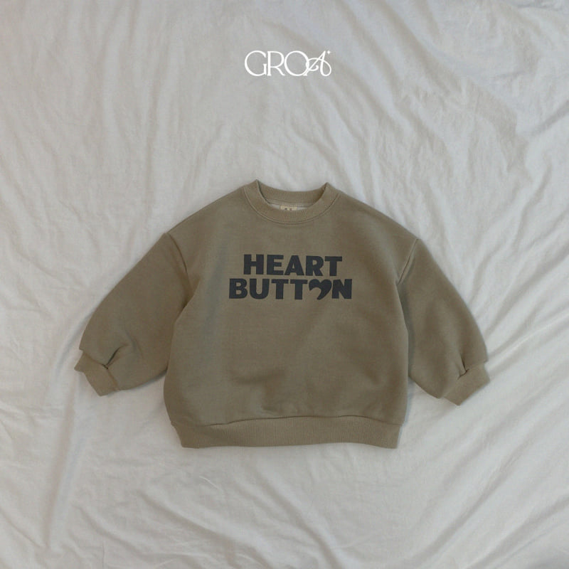 Groa - Korean Children Fashion - #todddlerfashion - Heart Pigment Sweatshirts - 3