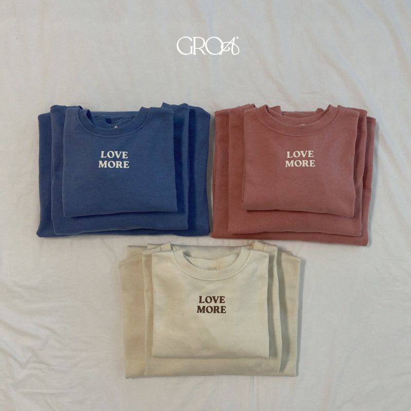 Groa - Korean Women Fashion - #momslook - Love More Adult Sweatshirts - 10