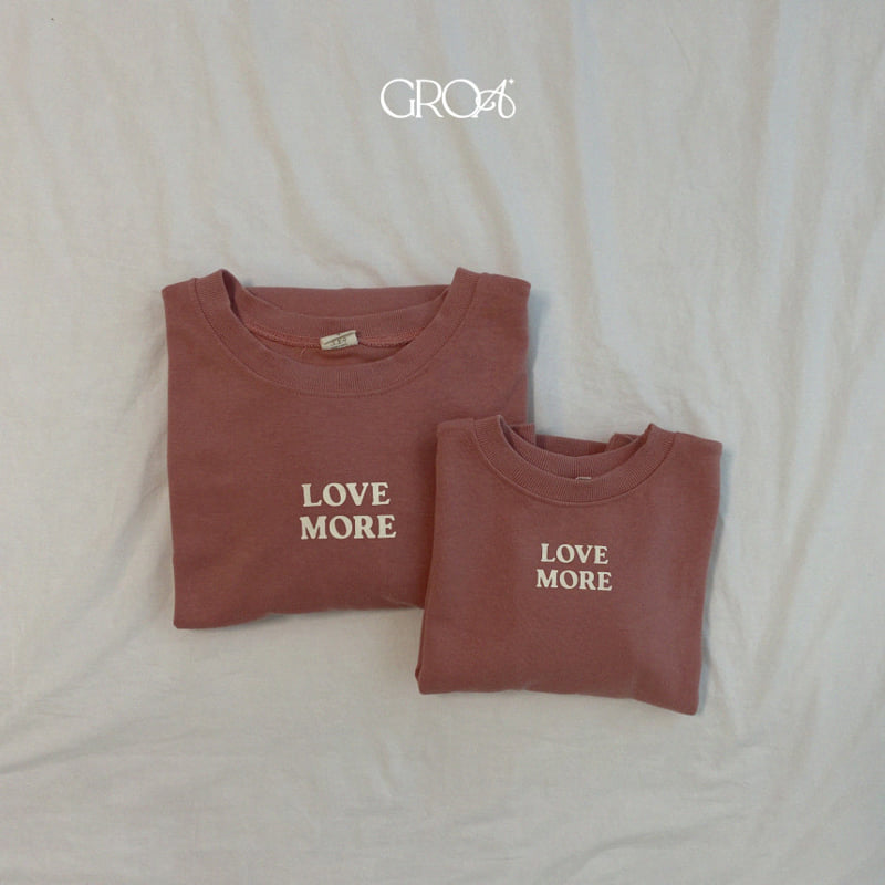 Groa - Korean Women Fashion - #momslook - Love More Adult Sweatshirts - 6