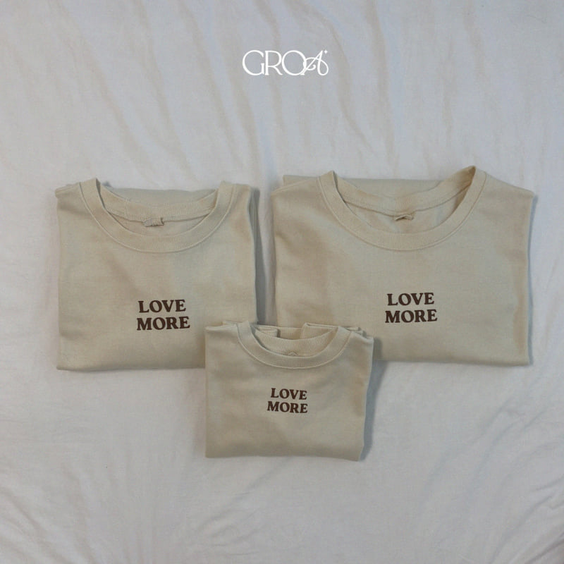 Groa - Korean Women Fashion - #momslook - Love More Adult Sweatshirts - 8