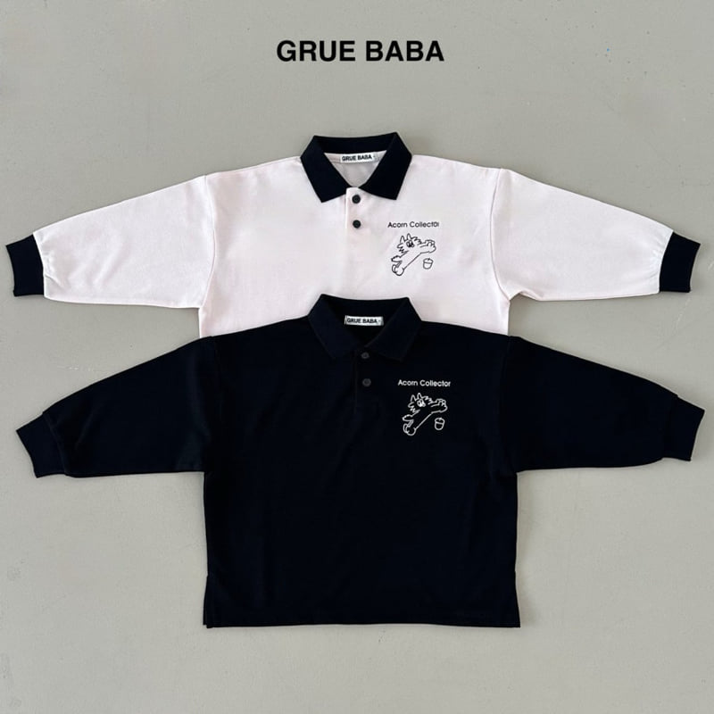 Grue Baba - Korean Children Fashion - #kidzfashiontrend - Acon Collar Tee