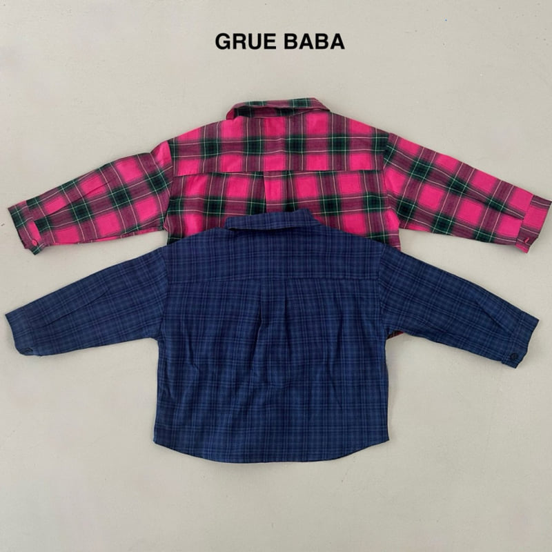 Grue Baba - Korean Children Fashion - #minifashionista - Buzz Check Shirt - 2