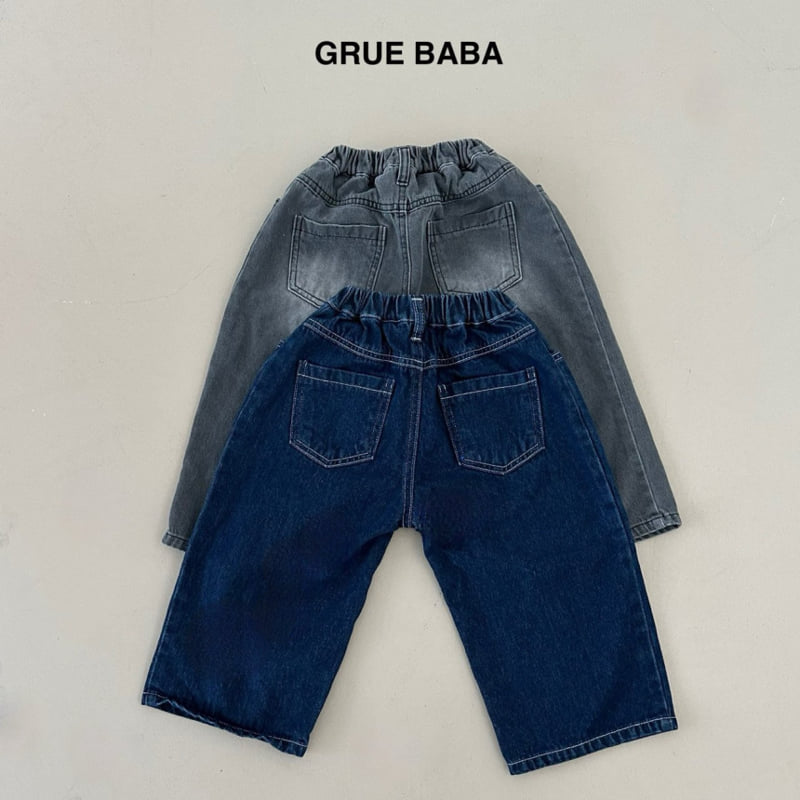 Grue Baba - Korean Children Fashion - #todddlerfashion - Play Denim Pants - 2