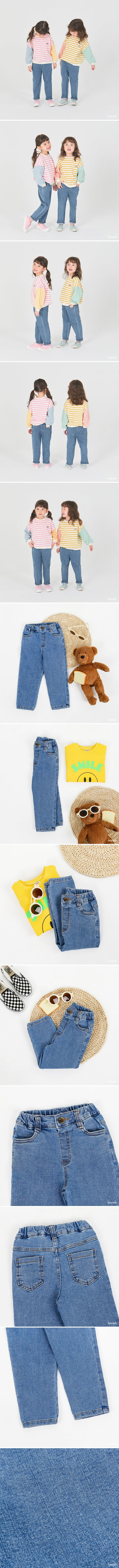 Hanab - Korean Children Fashion - #todddlerfashion - Straight Denim Pants