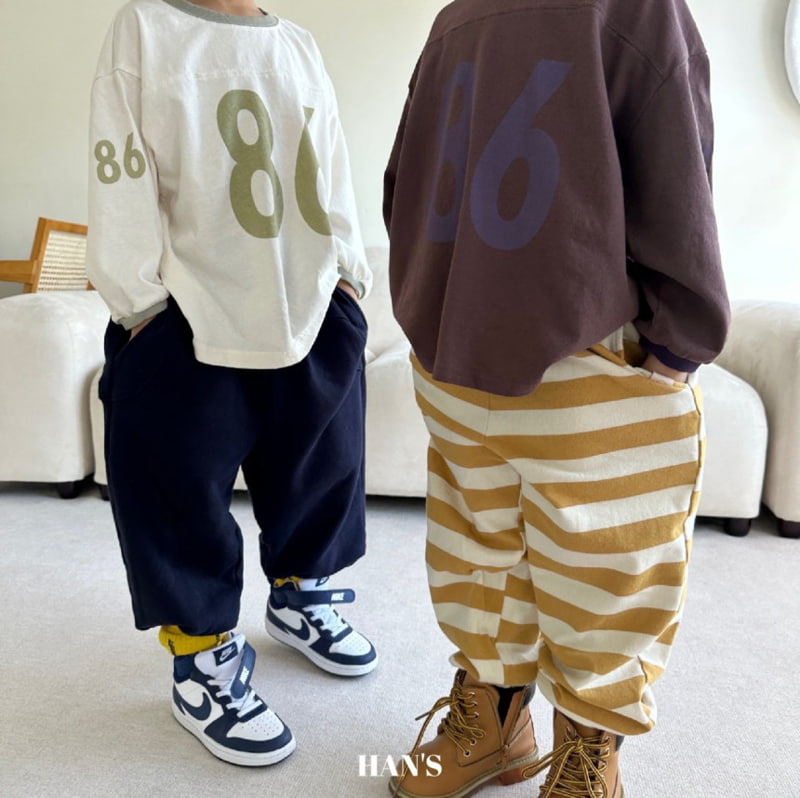 Han's - Korean Children Fashion - #Kfashion4kids - Label Slit Pants - 8