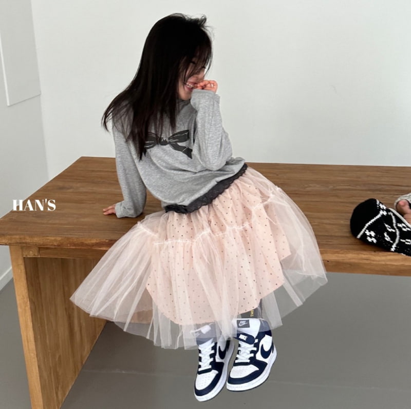 Han's - Korean Children Fashion - #Kfashion4kids - Lace Ribbon Tee - 5