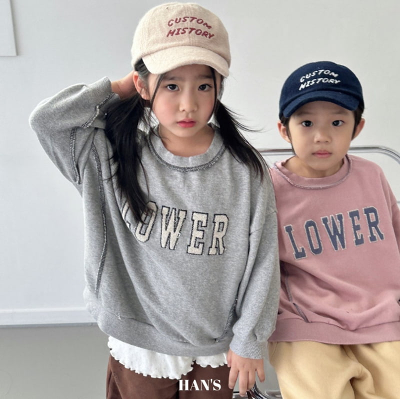 Han's - Korean Children Fashion - #discoveringself - Lower Embroidery Sweatshirts - 2