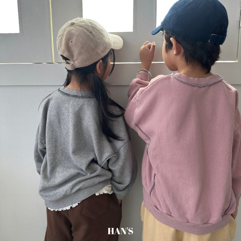 Han's - Korean Children Fashion - #fashionkids - Lower Embroidery Sweatshirts - 3