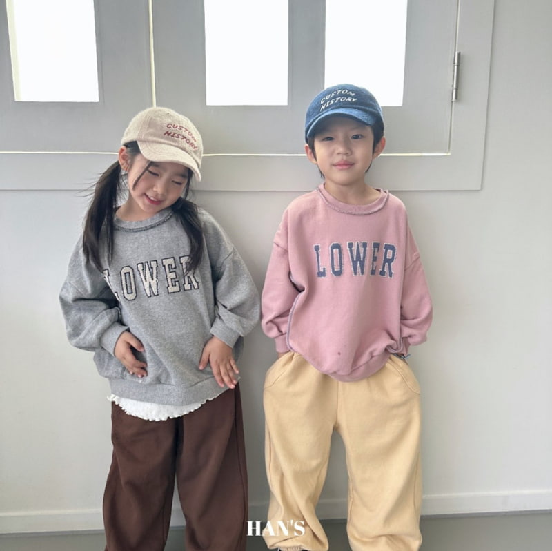 Han's - Korean Children Fashion - #kidzfashiontrend - Lower Embroidery Sweatshirts - 6