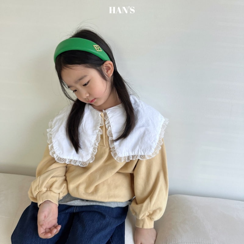 Han's - Korean Children Fashion - #kidzfashiontrend - Yoni Collar Sweatshirts - 2