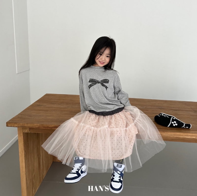 Han's - Korean Children Fashion - #littlefashionista - Lace Ribbon Tee - 6