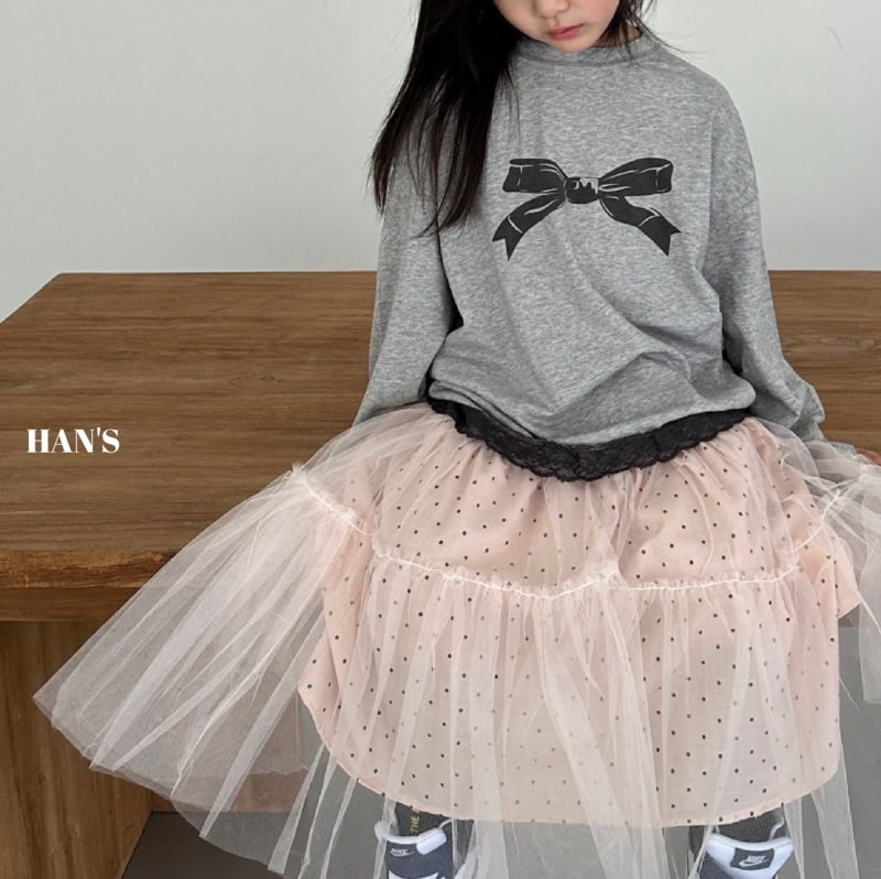 Han's - Korean Children Fashion - #magicofchildhood - Lace Ribbon Tee - 7