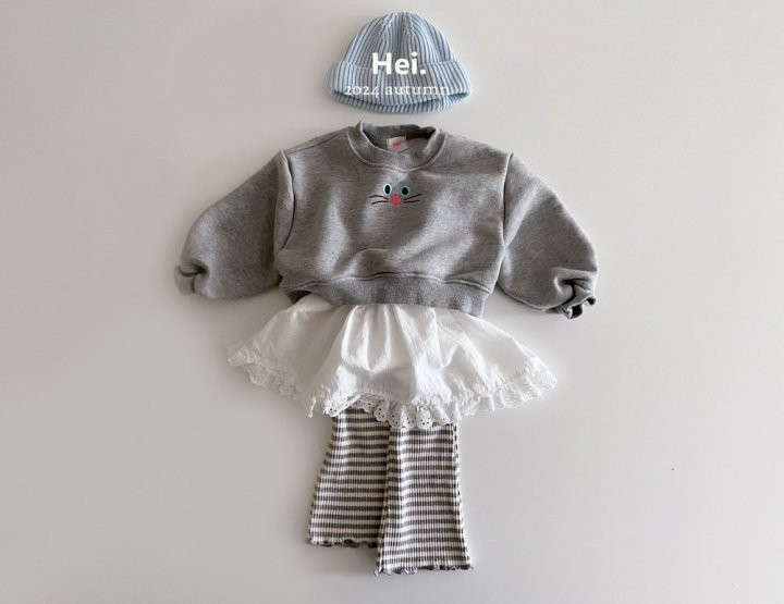 Hei - Korean Children Fashion - #childofig - Stripe Bootscut Pants - 3