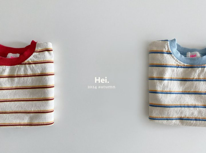 Hei - Korean Children Fashion - #discoveringself - Stripe Tee - 2