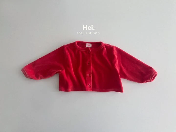 Hei - Korean Children Fashion - #discoveringself - Veloure Cardigan - 3