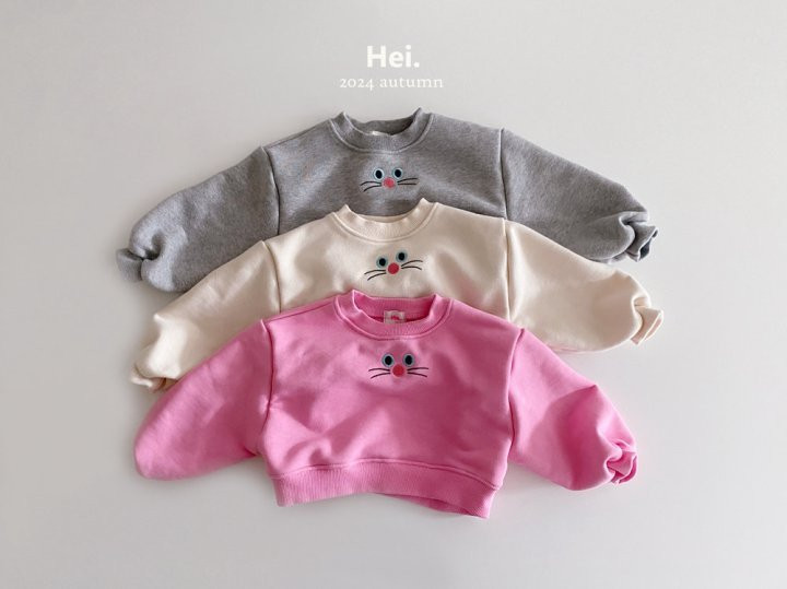 Hei - Korean Children Fashion - #kidsshorts - Cat Sweatshirts - 3