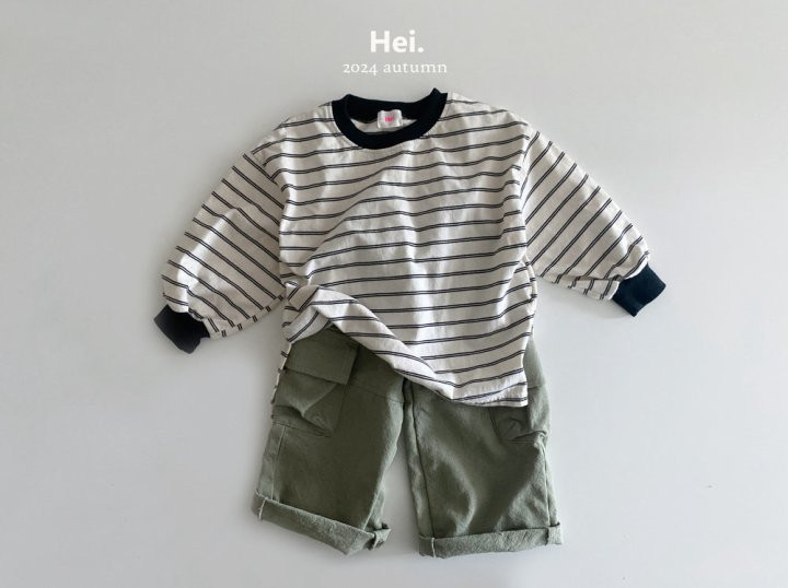 Hei - Korean Children Fashion - #kidzfashiontrend - Black Stripe Tee - 7