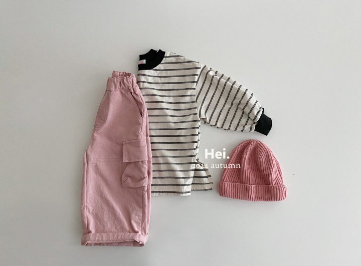 Hei - Korean Children Fashion - #littlefashionista - Black Stripe Tee - 9