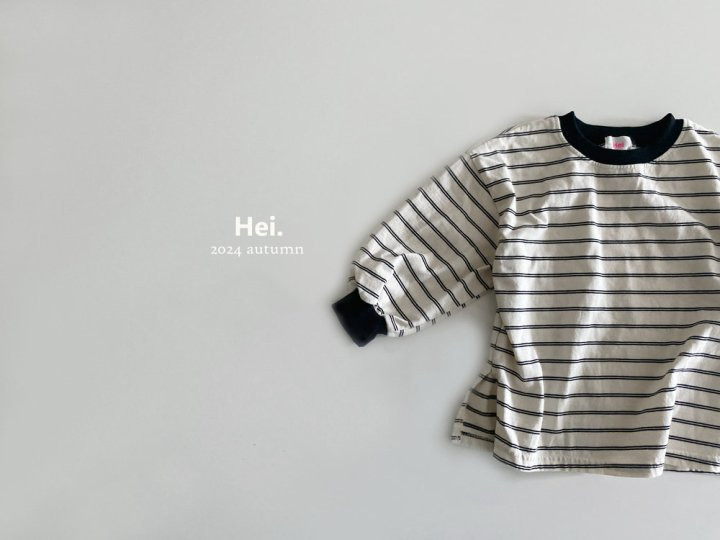 Hei - Korean Children Fashion - #magicofchildhood - Black Stripe Tee - 10