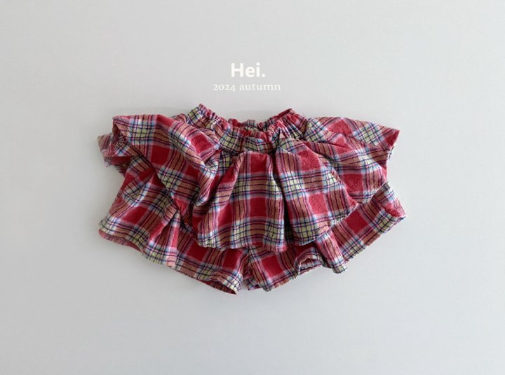 Hei - Korean Children Fashion - #minifashionista - Check Currot Skirt - 2