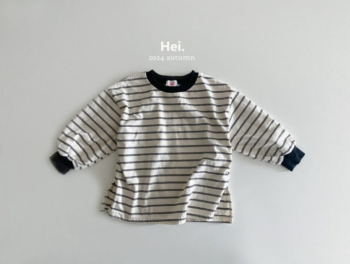 Hei - Korean Children Fashion - #prettylittlegirls - Black Stripe Tee - 12