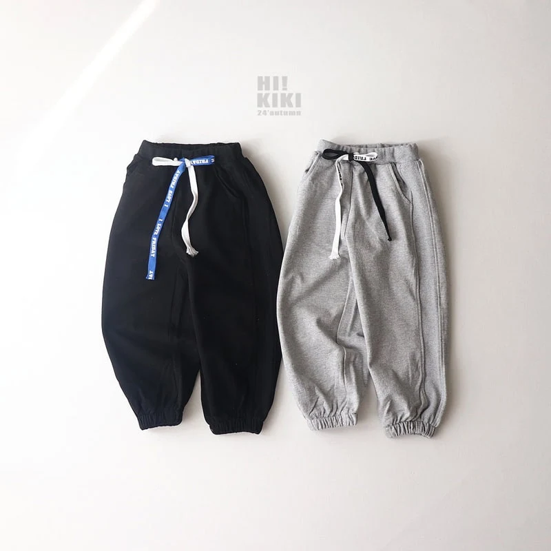 Hikiki - Korean Children Fashion - #Kfashion4kids - String Jogger Pants - 9