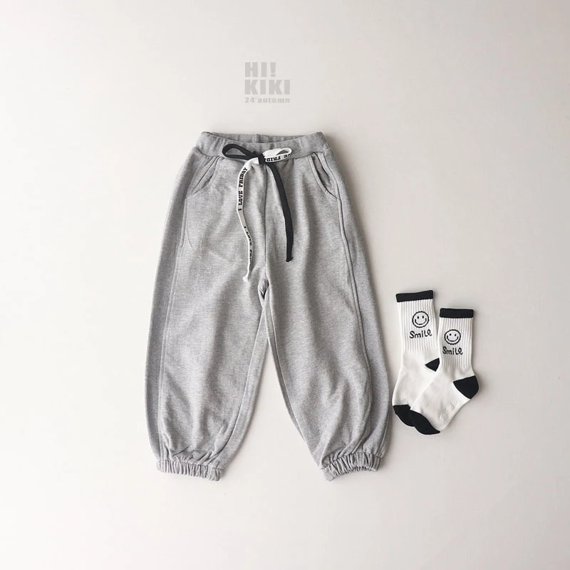 Hikiki - Korean Children Fashion - #designkidswear - String Jogger Pants - 3