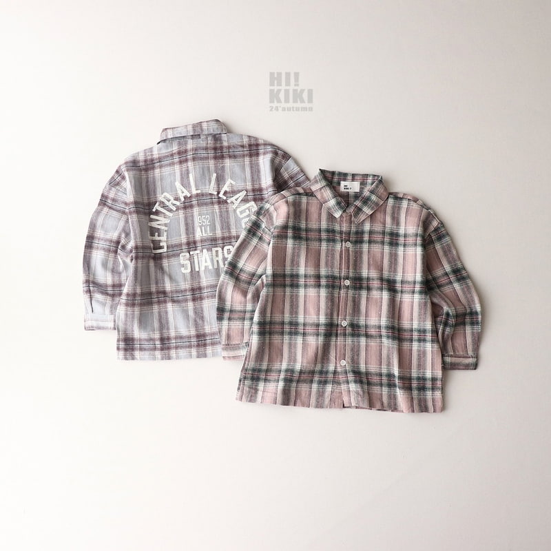 Hikiki - Korean Children Fashion - #designkidswear - Check Shirt